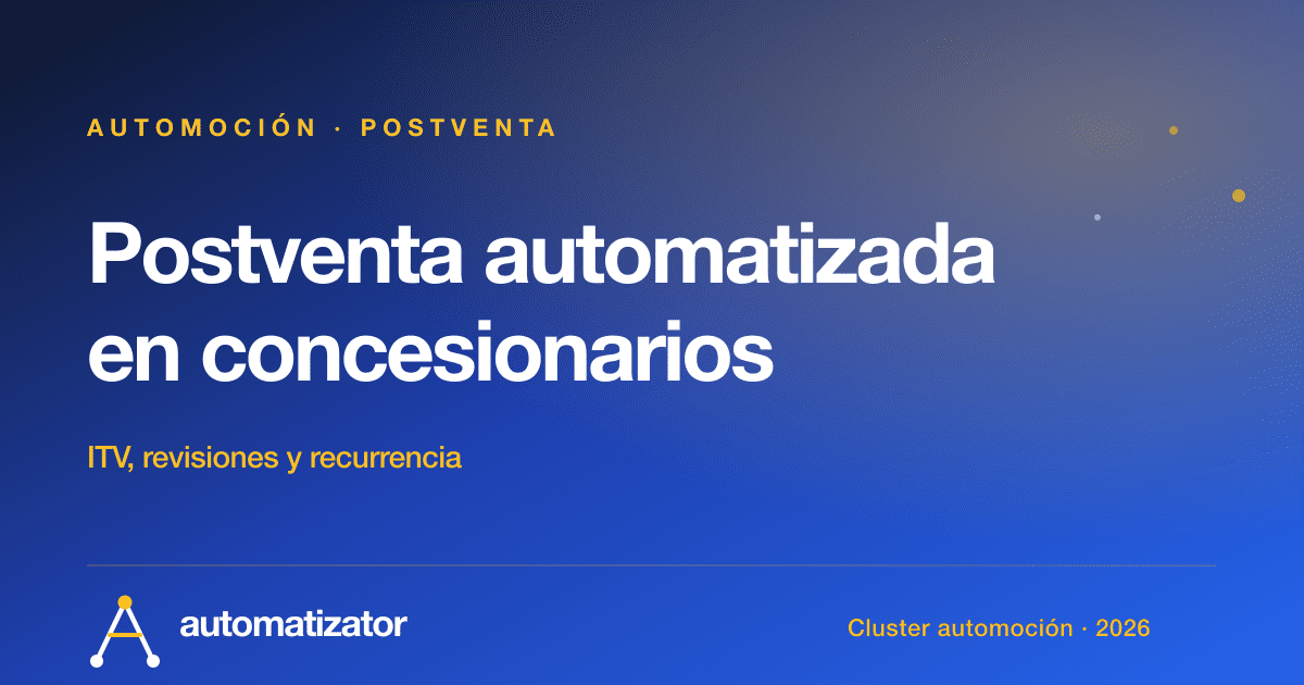 Postventa automatizada en concesionarios: el margen que olvidas activar