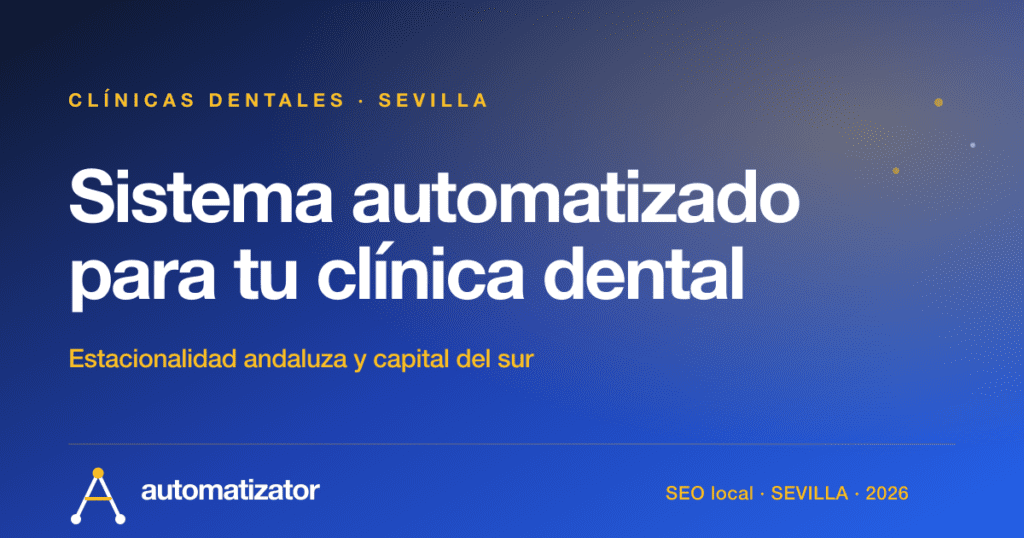 Sistema automatizado clínicas dentales Sevilla