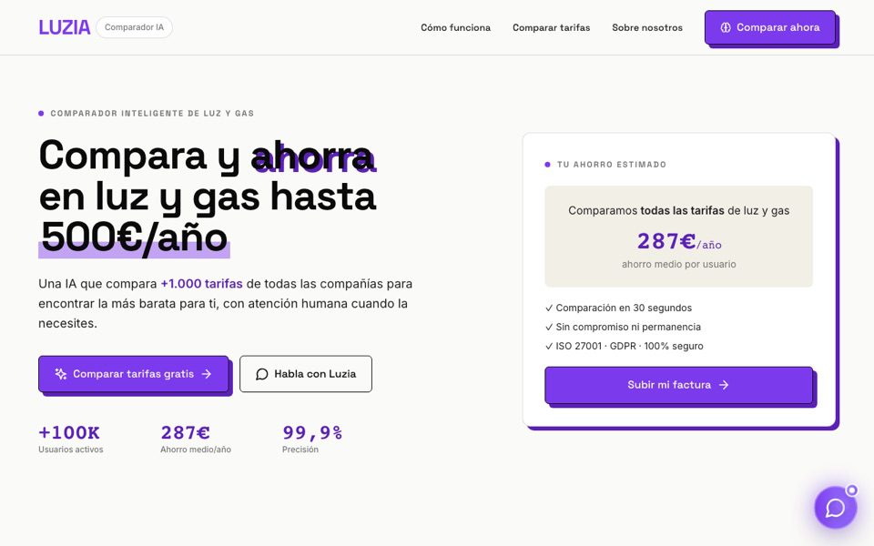 Luzia — comparador